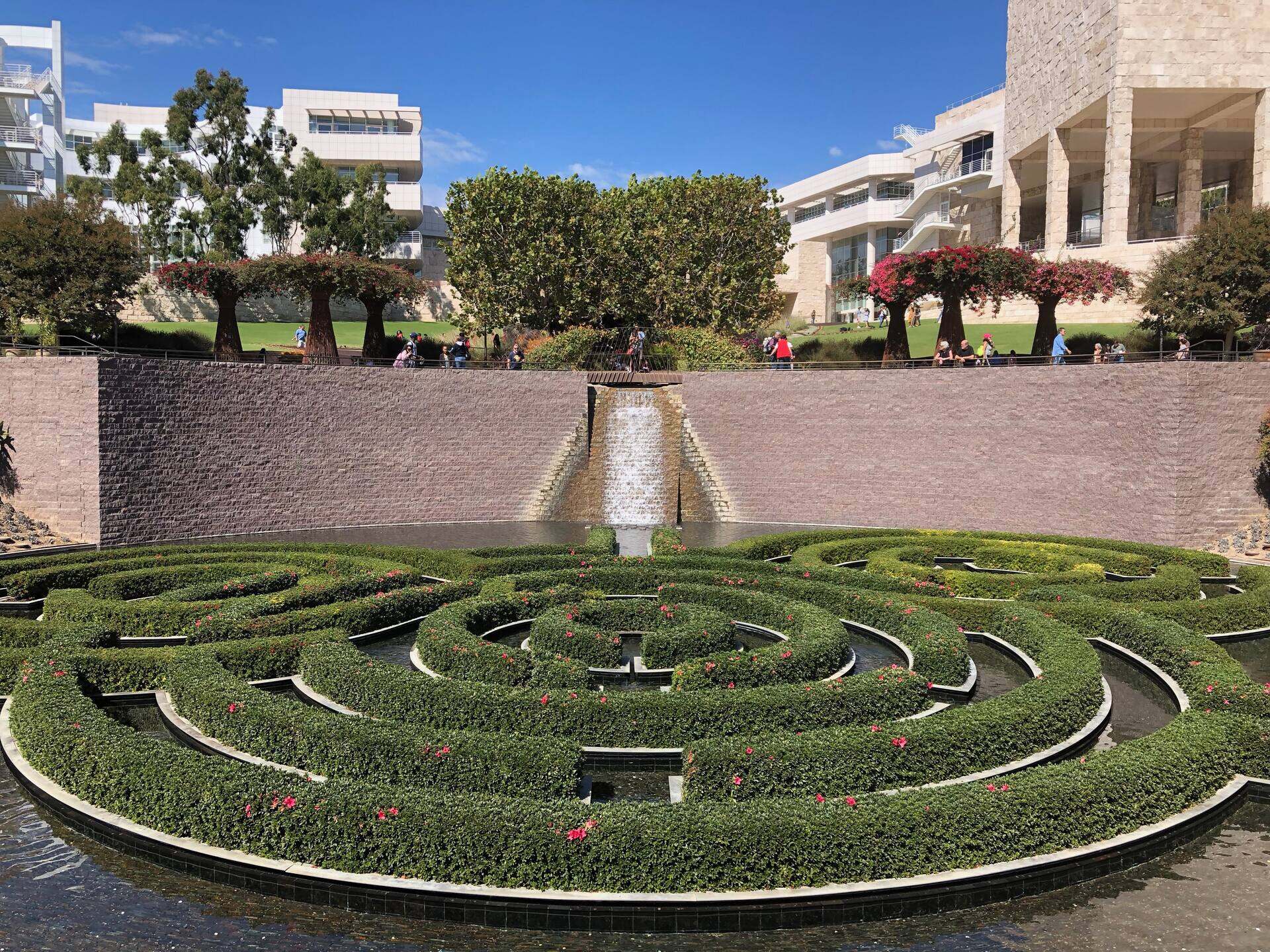 Getty Center gardens, Brentwood, Los Angeles