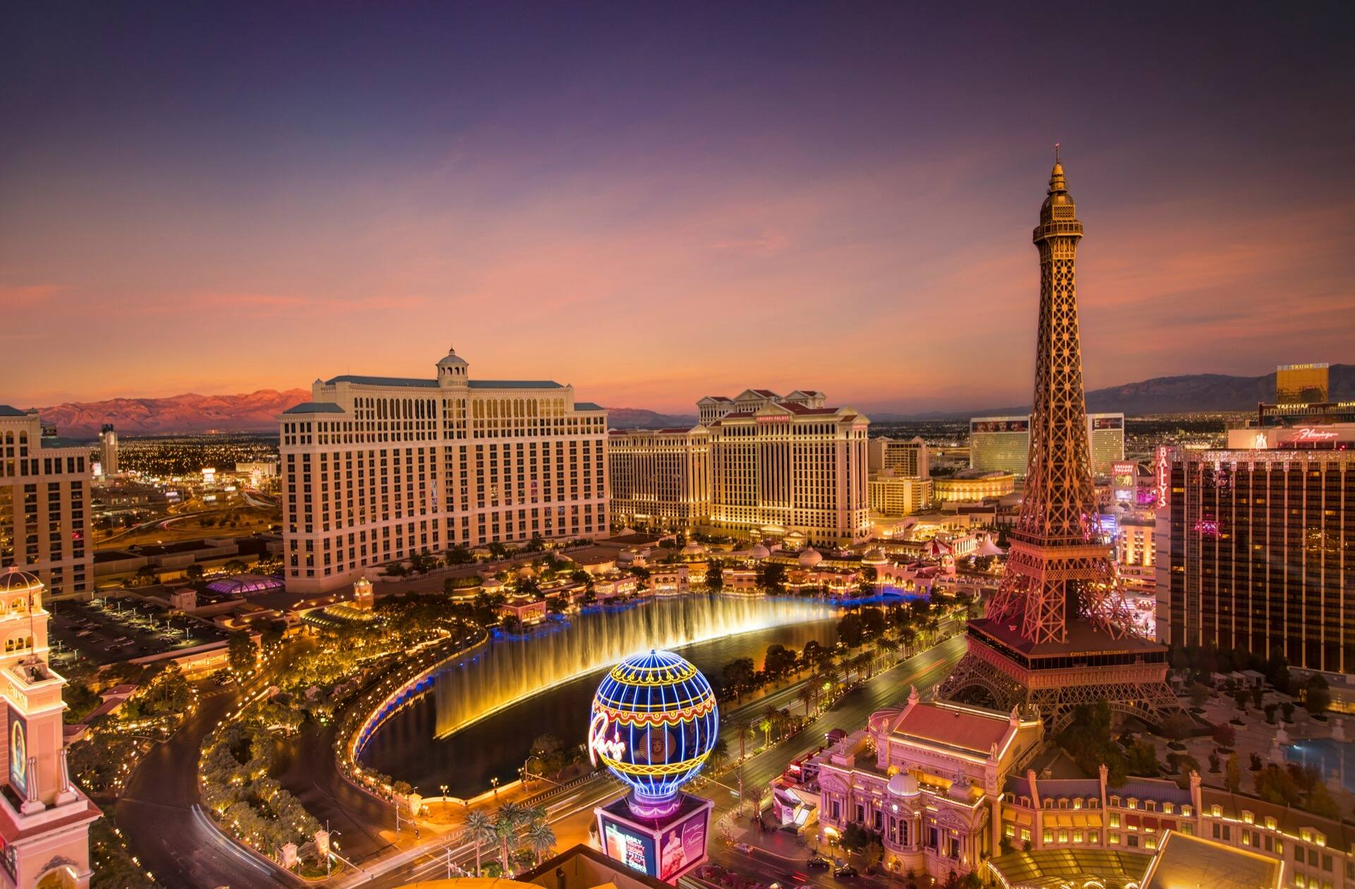 Las Vegas Strip at night, Nevada