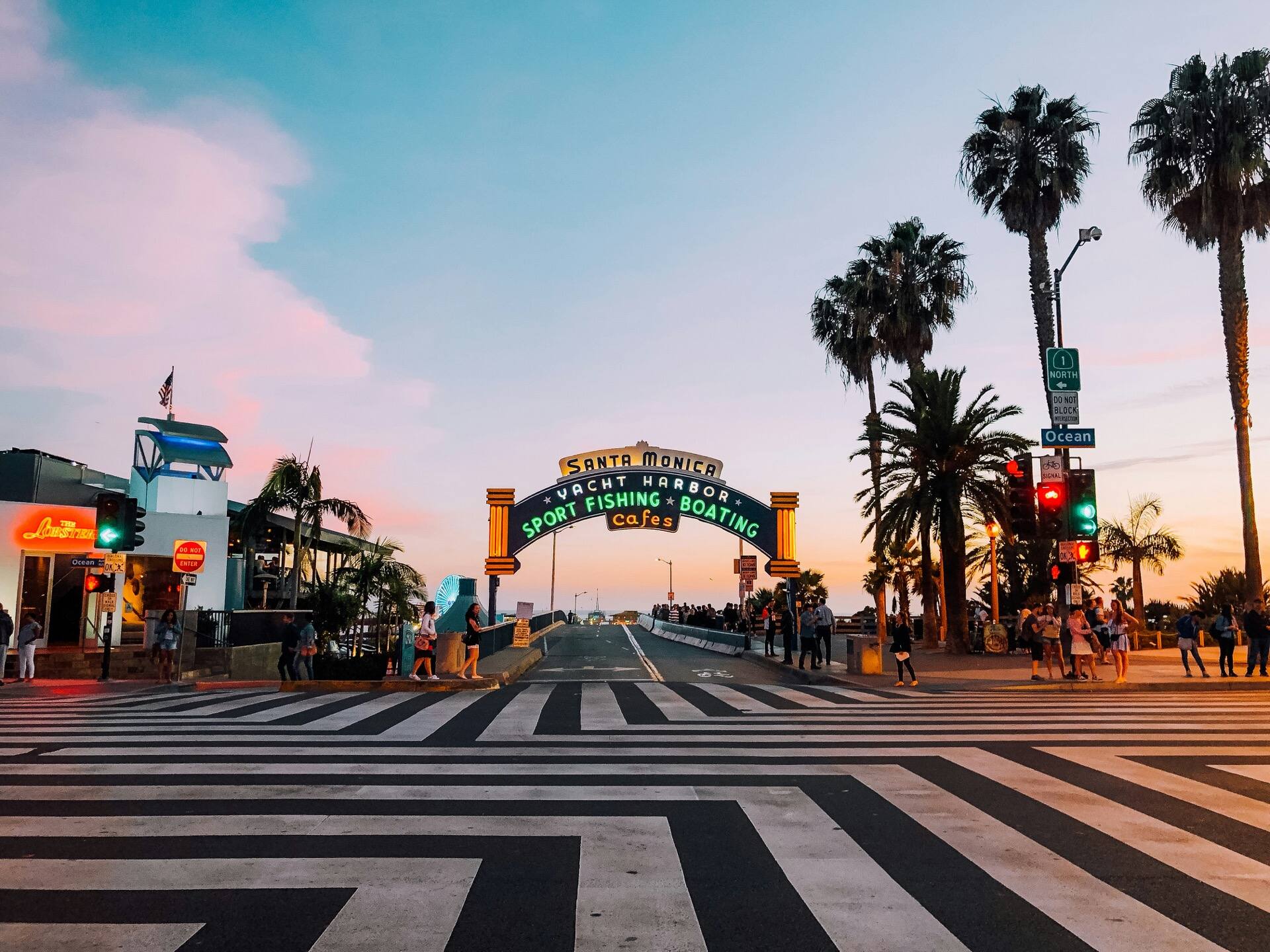Santa Monica beach, Los Angeles, California