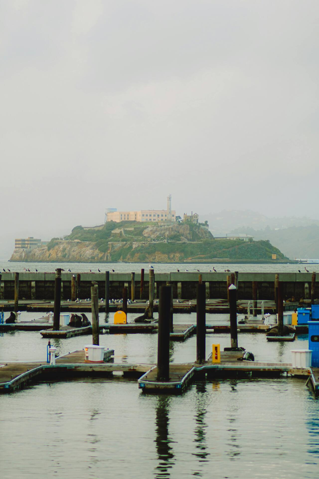 Alcatraz Island viewed from the San Francisco Marina — the centrepiece of The Rock
