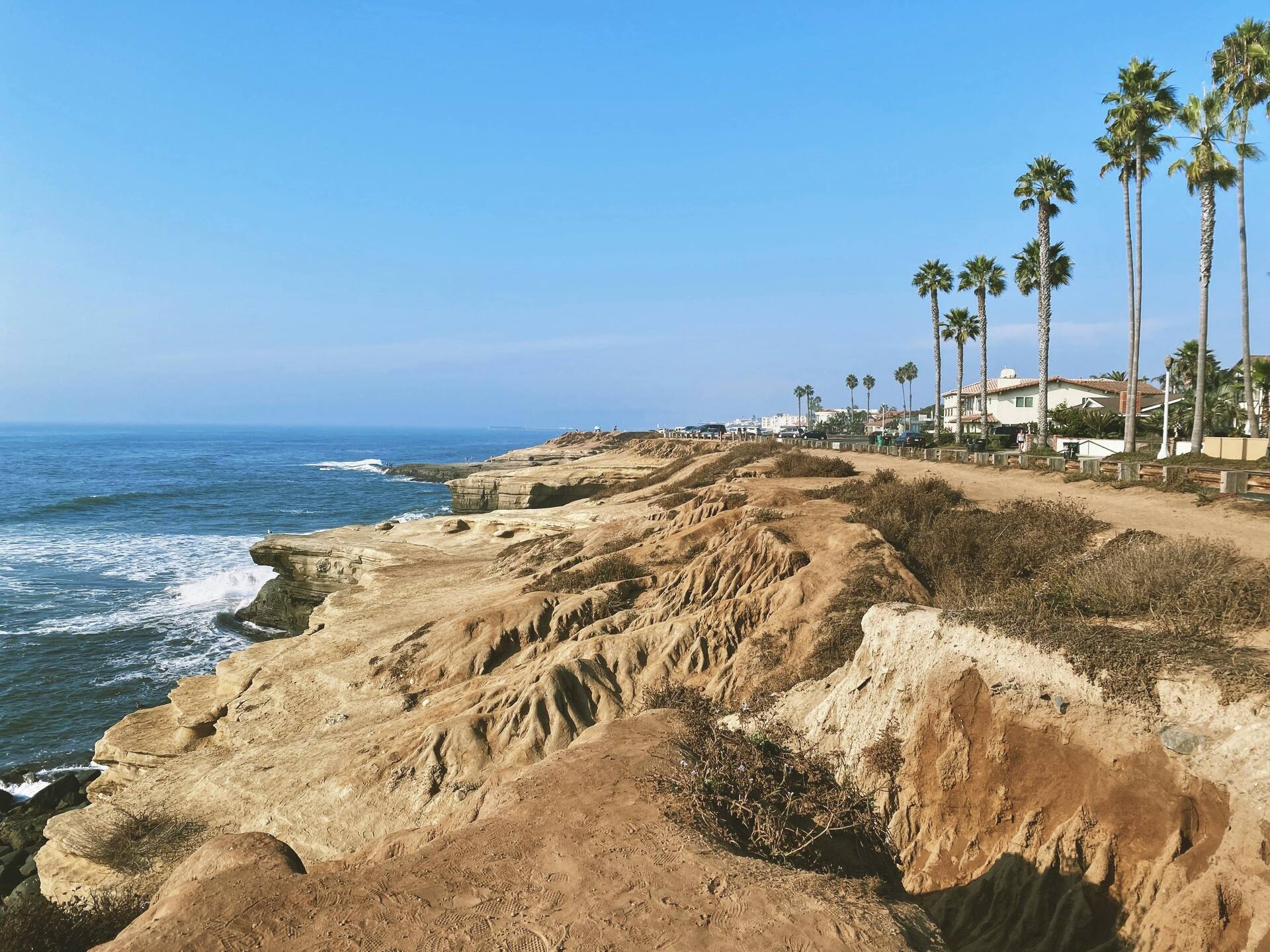 Ocean shore at Point Loma, San Diego
